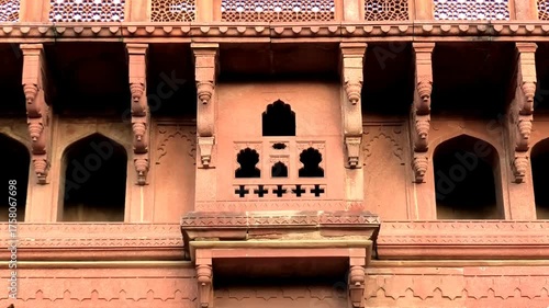 The intricate carvings at Agra Fort (Qila Agra), Agra, Uttar Pradesh, India | UNESCO World Heritage Site	