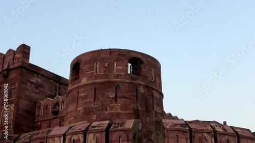 Exterior of Agra Fort (Qila Agra), Agra, Uttar Pradesh, India | UNESCO World Heritage Site