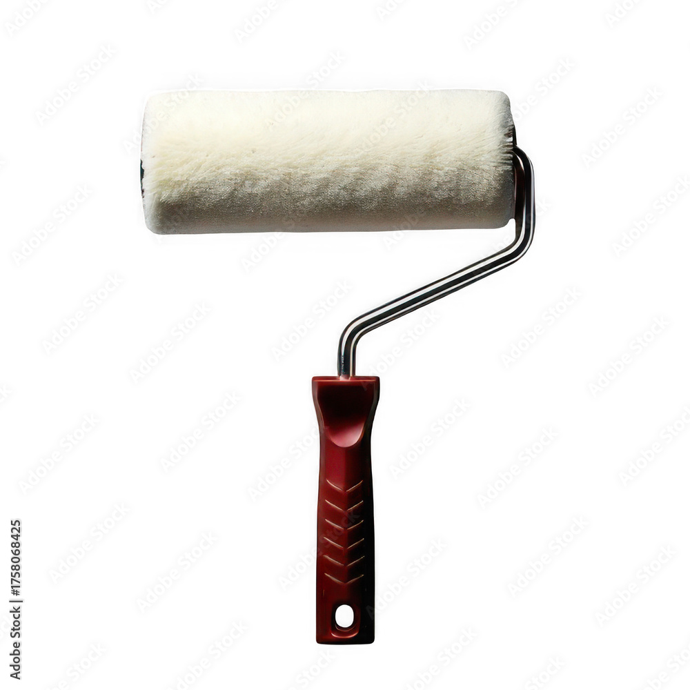 Obraz premium Paint roller isolaPaint roller isolated on a transparent background.ted on a transparent background