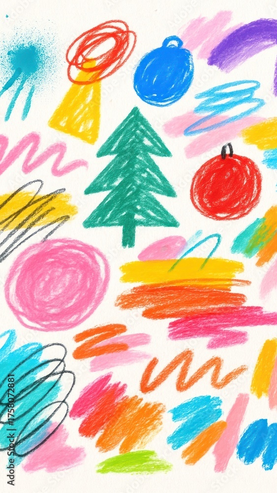 Fototapeta premium Colorful abstract holiday illustration.