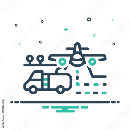 Mix icon for aviation fuel