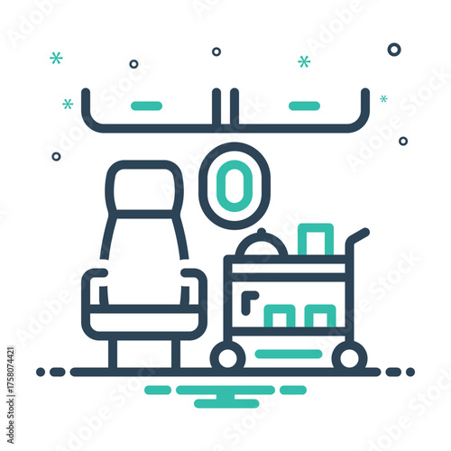 Mix icon for airline catering