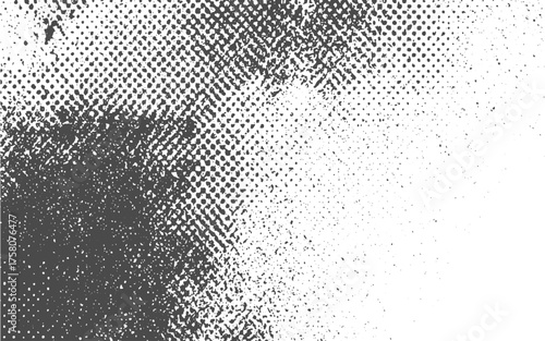 grunge pattern dot raster printing halftone background vector illustration.Vector Abstract overlay. Grunge halftone black dost texture background.