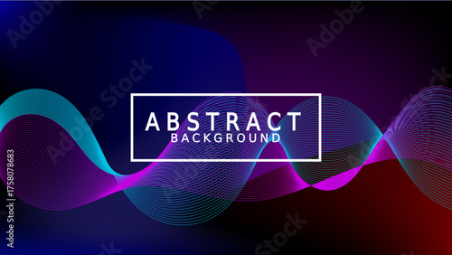 Dynamic abstract background with vibrant flowing lines for modern presentations and creative projects, adding a touch of digital flair and visual interest