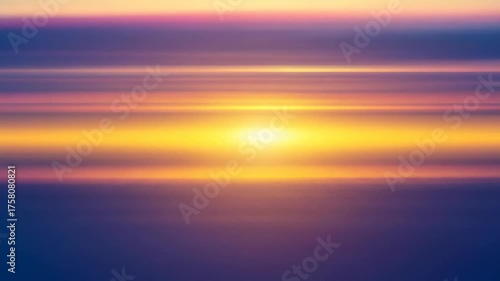 Golden light bleeds through abstract horizontal bands of soft color