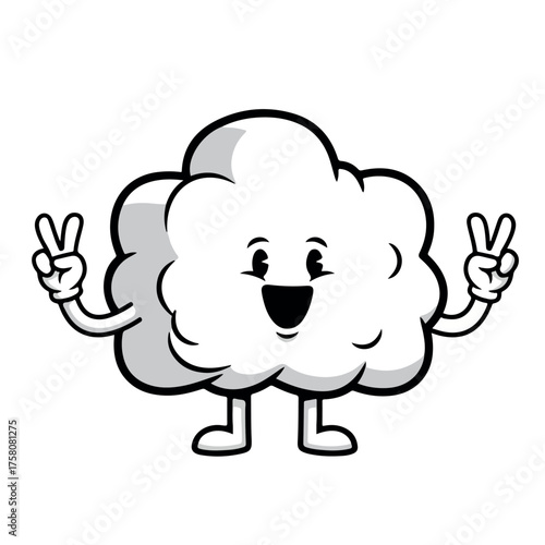 Wallpaper Mural cartoon cloud vector illustration Torontodigital.ca