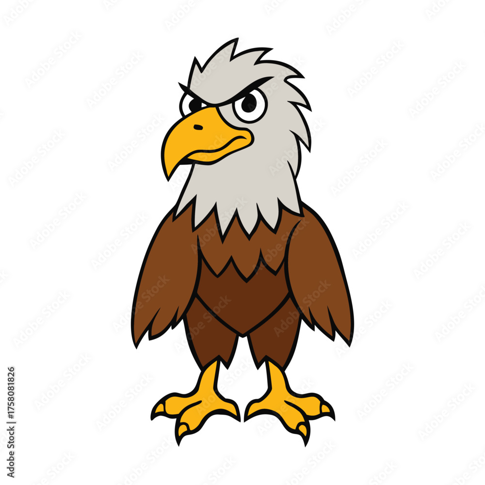 Fototapeta premium A wild eagle soars high above mountains and forests, its sharp eyes scanning the land below. Majestic and fearless, it symbolizes freedom, strength, and untamed nature. 