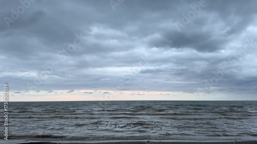 storm over the sea