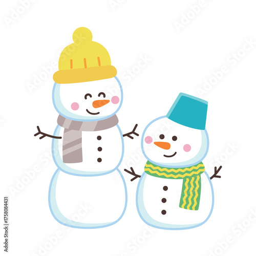 かわいい雪だるま