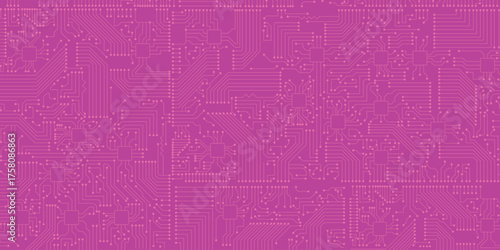 Technological background, on it lines and contacts are displayed along which energy. Vector design.