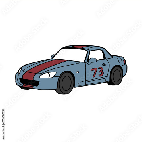 Super sports racing car. Automobile speed race poster. Race car racing. Racing club Illustration. Sports car drifting. Racing Team Design. Super Car Racing Illustration Design. Fast wheels challenge.