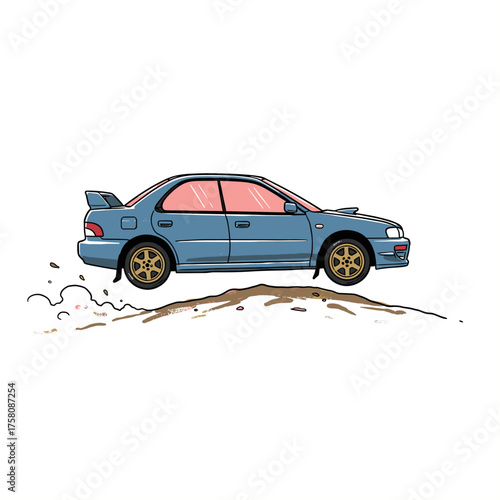 Super sports racing car. Automobile speed race poster. Race car racing. Racing club Illustration. Sports car drifting. Racing Team Design. Super Car Racing Illustration Design. Fast wheels challenge.