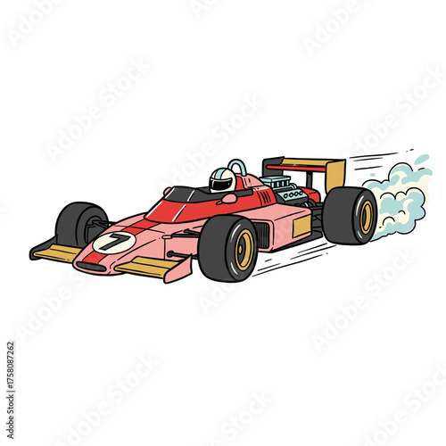 Super sports racing car. Automobile speed race poster. Race car racing. Racing club Illustration. Sports car drifting. Racing Team Design. Super Car Racing Illustration Design. Fast wheels challenge.