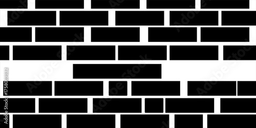 Brick wall build stack stonewall business house. Brick stone icon wall construction architecture vector isolated icon.