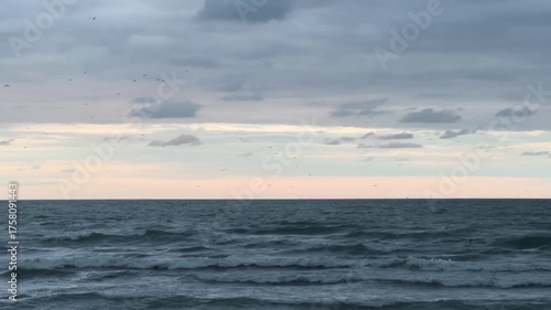 sunset over the sea