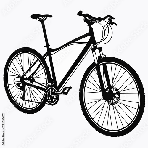 silhouette of a bicycle