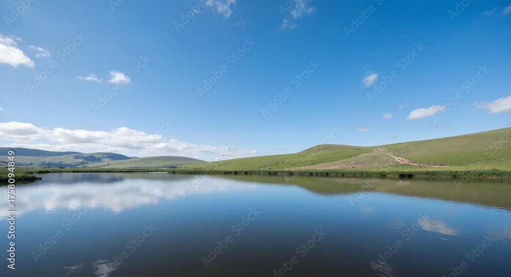 Obraz premium lake and mountains