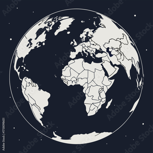 3D Earth map in soft plasticine style, eco-conscious design, global awareness, Earth Day theme, vibrant vector illustration.