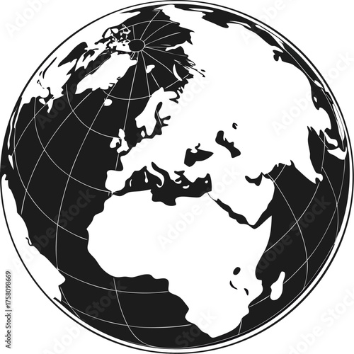 3D Earth globe map in plasticine style, eco-friendly concept, global awareness, Earth Day theme, vector illustration, no background.