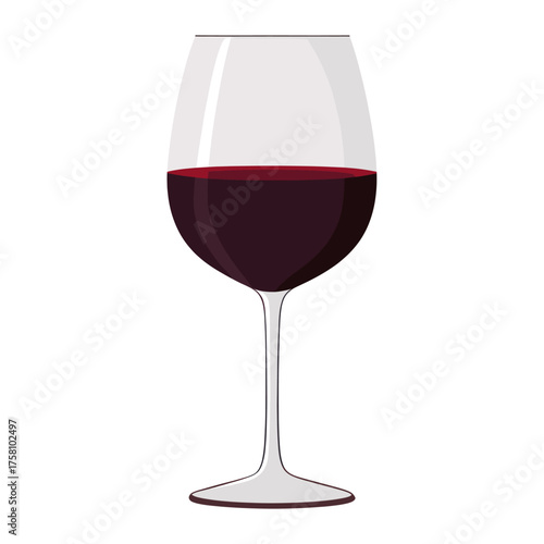 Wine glass illustration beverage drink vector
