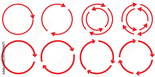 Transfer, swap, exchange, spin, flip concept. Circular arrow editable stroke outline icon isolated on white background flat vector illustration.