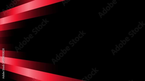 Red light streak line motion stinger transition background, glowing abstract beam animation for dynamic video intro