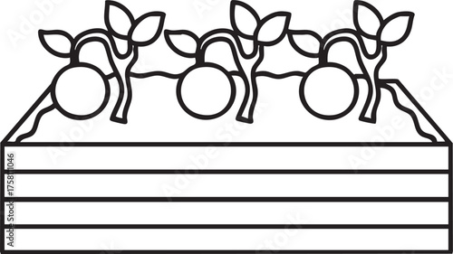 Black ink vintage floral ornament vector illustration of a flower design element