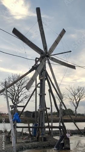 wind turbine as pond water pump