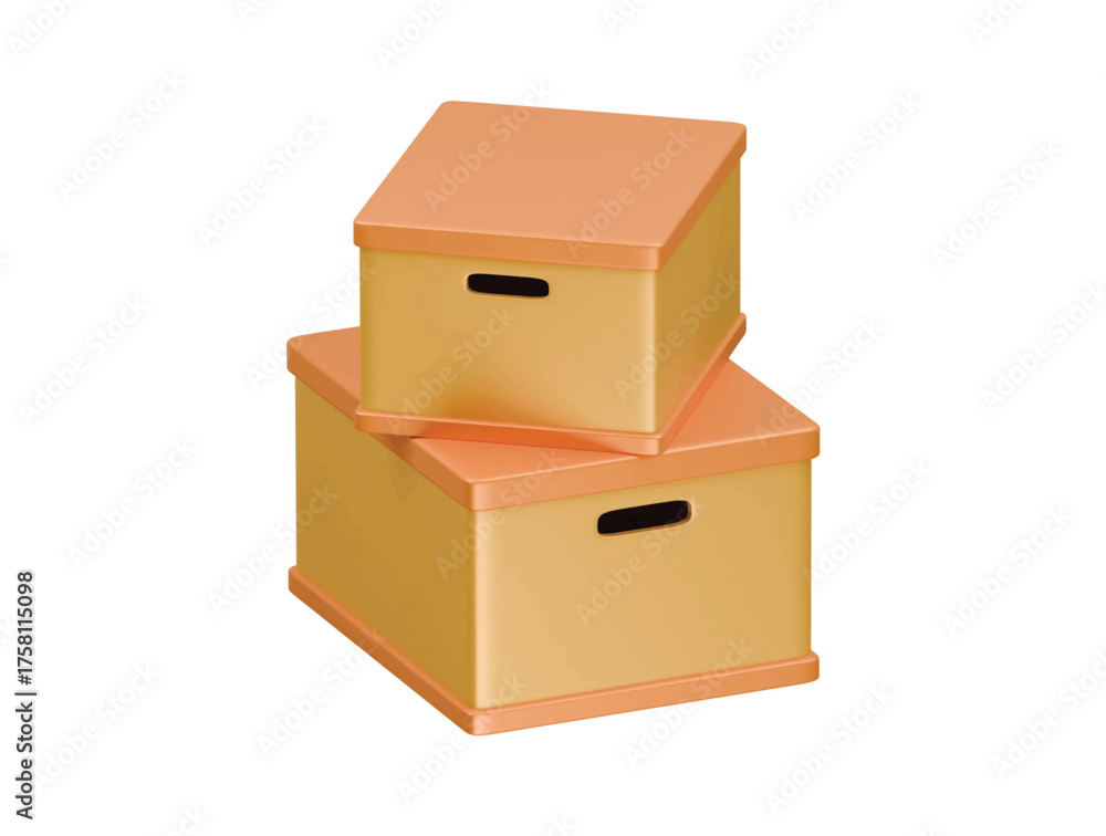 Obraz premium storage box icon 3d illustration render