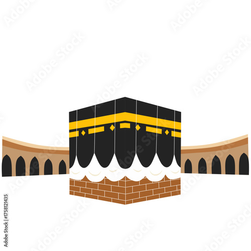 Kaaba in Mecca Illustration