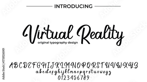 Virtual Reality - Elegant Script Font for Smooth Handwritten Design and Creative Typography