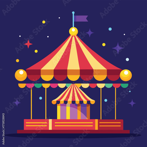 circus tent vector illustration