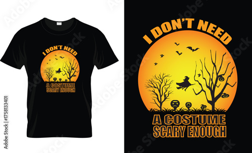 A Halloween T-shirt design