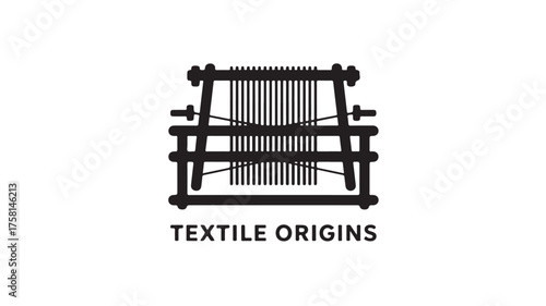 Discover the rich heritage and intricate artistry of textile production with this classic loom symbol, perfect for brands celebrating craftsmanship and tradition.