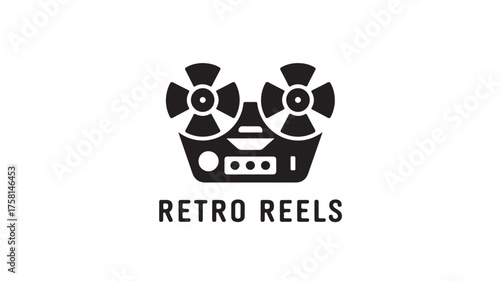Captivating retro reel to reel audio recorder captures vintage sound essence for nostalgic music projects and timeless broadcast branding needs
