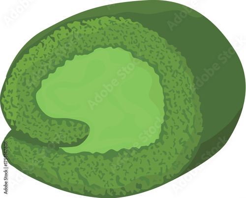 ロールケーキ　単品　抹茶