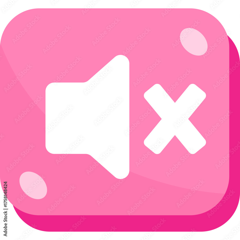 Obraz premium Cartoon Button Icon