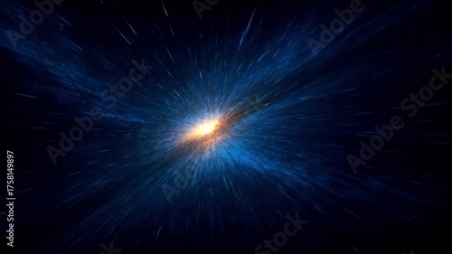Journey through deep space at light speed — a cinematic warp tunnel of stars and glowing energy, symbolizing cosmic exploration, sci-fi travel, and futuristic technology.