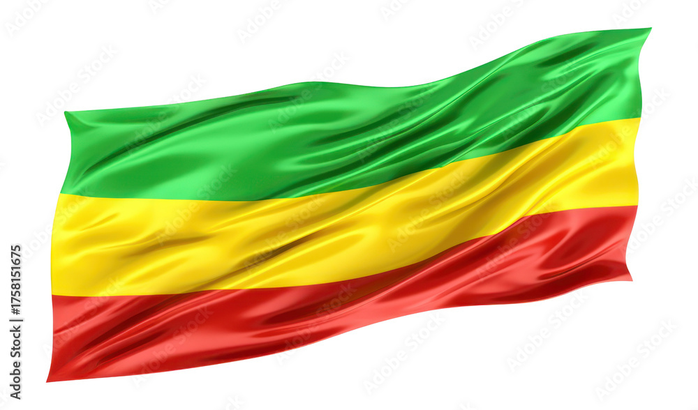Obraz premium PNG Ethiopia flag ethiopia waving.