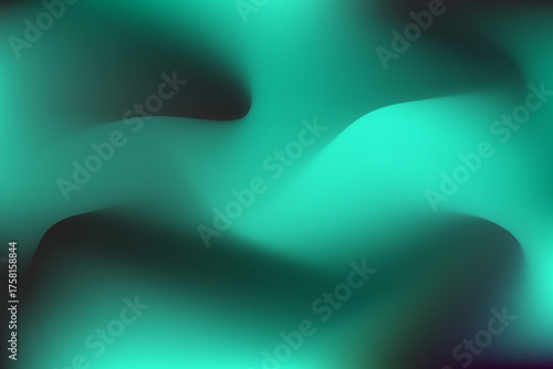 Dark Green Black Abstract Gradient Background with Smooth Flow, Abstract Gradient Background Collection
