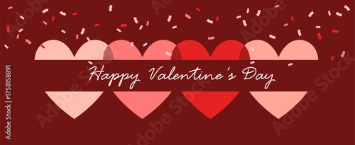 Happy Valentine's Day. Greeting card. Vector.
