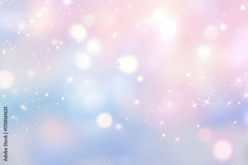 Obraz premium Abstract shining stars background light snow astronomy.