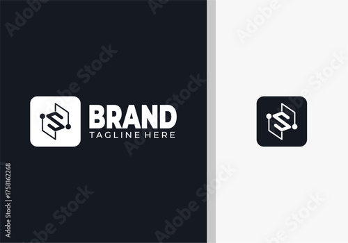 letter s business brand name vector logo illustration