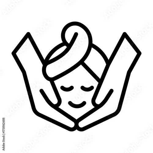 Spa Icon - Black Outline