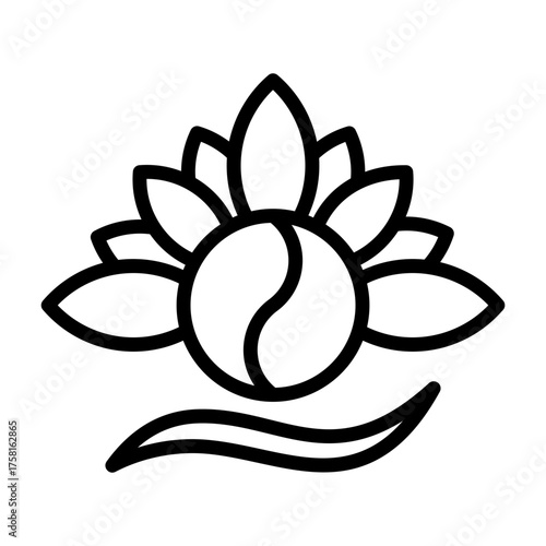 Serenity Icon - Black Outline