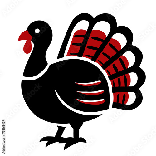 Pavo vector silueta.