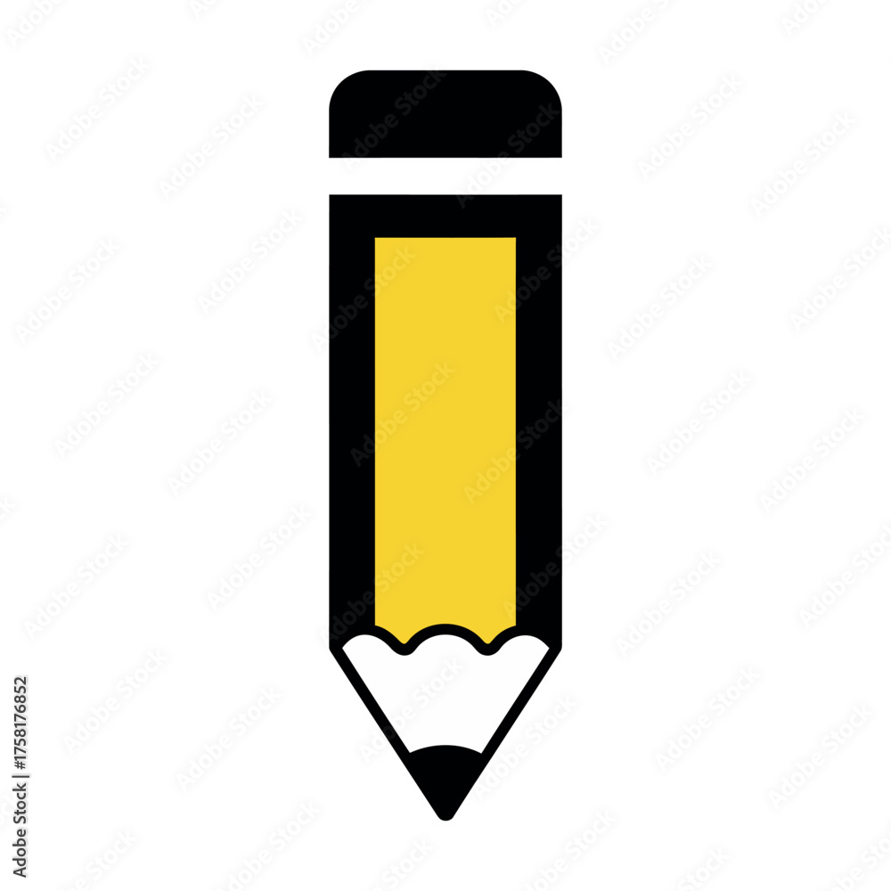 Obraz premium pencil drawing tool for creativity and education vector