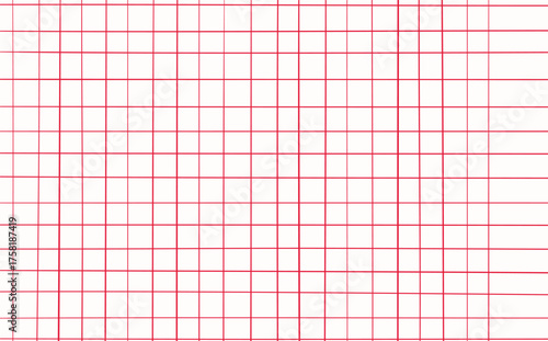 Graph ink doodle check paper. Printable squared grid paper with color lines. Geometric background for school, wrapping, invitations, card, scrapbooking, notebook, diary. Realistic lined paper blank.
