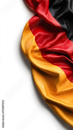 Germany Unity Day Flag Isolated on White – National Celebration Mockup