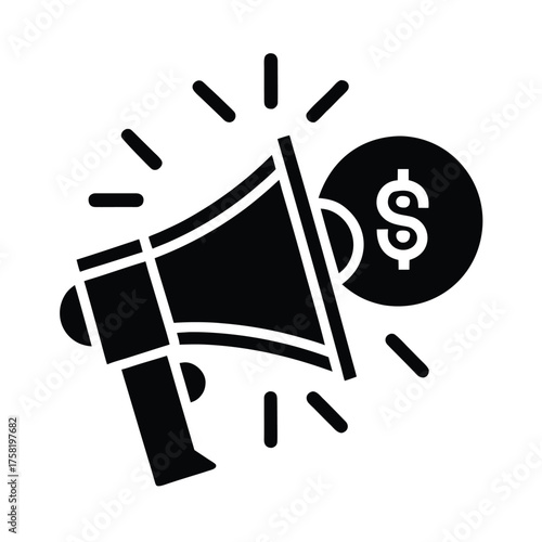 Ad Bidding Icon Concept for Digital Marketing Strategy